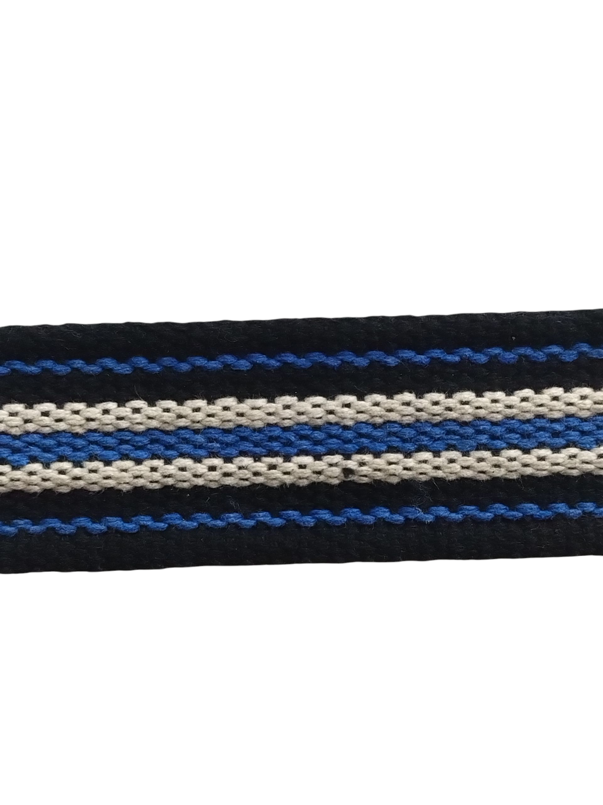 ALGODÃO 4 BORDAS FINA LEVE DF 39mm (PRETO/PESPONTO ROYAL/CRU/PESPONTO ROYAL/CRU/PESPONTO ROYAL/PRETO VERSO PRETO)