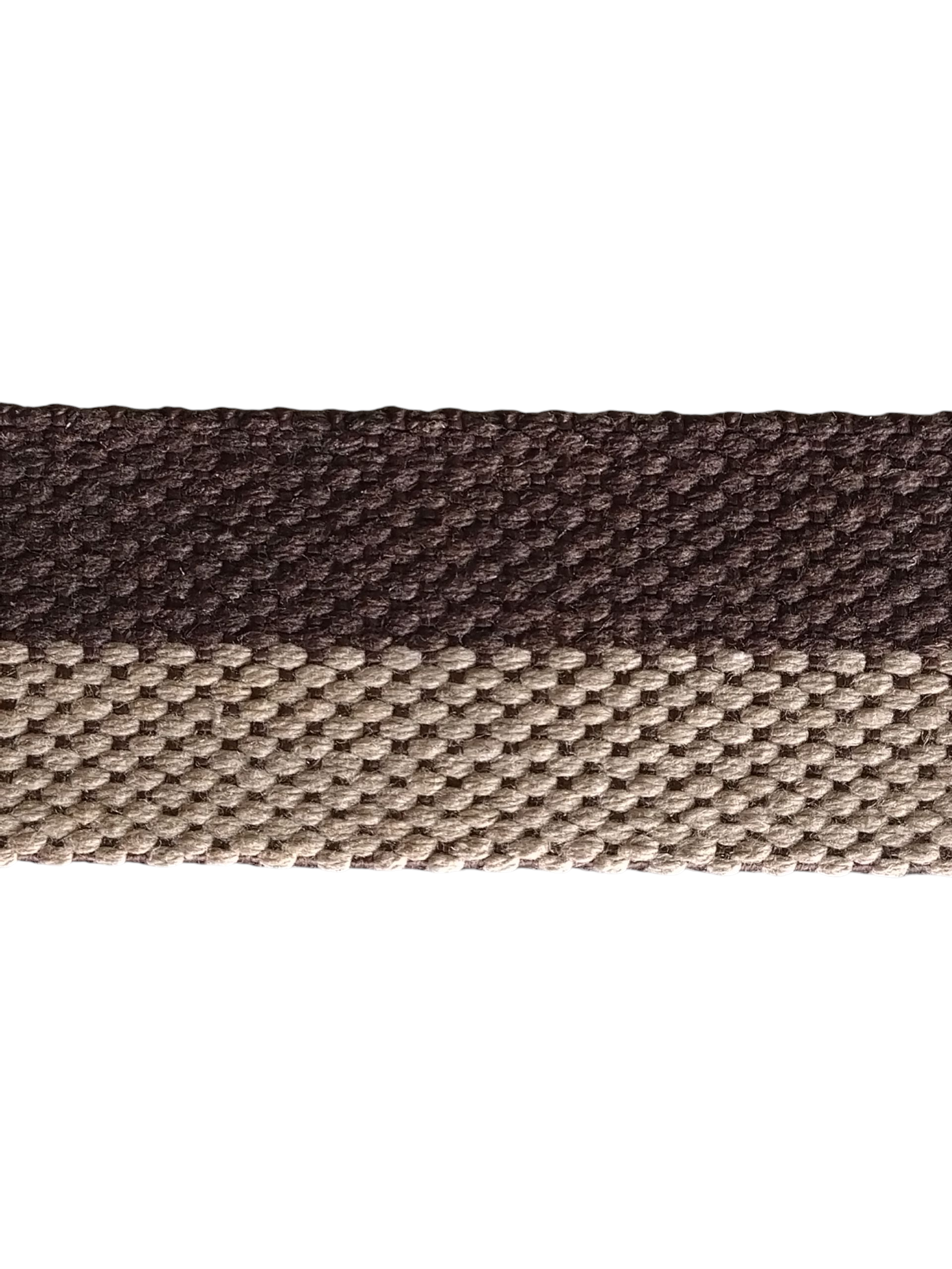ALGODÃO PEROLADO LEVE DUPLA FACE 39mm (1/2 MARROM/1/2 AREIA VERSO MARROM)