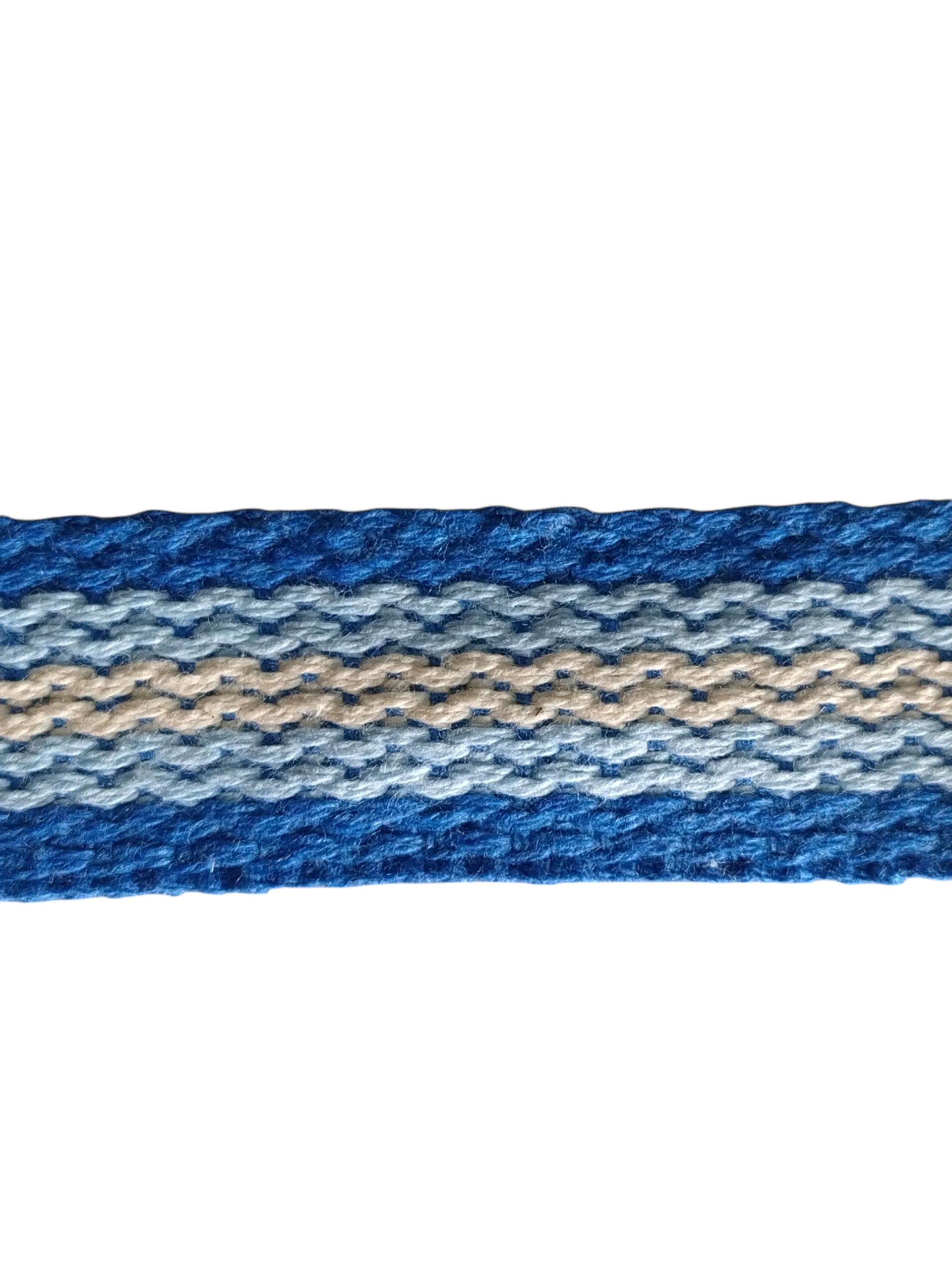 ALGODÃO CCE 30mm (AZUL ROYAL(6MM)/AZULBB(6MM)/CRU(6MM)/AZULBB(6MM)/AZUL ROYAL (6MM) - 5 FAIXAS)