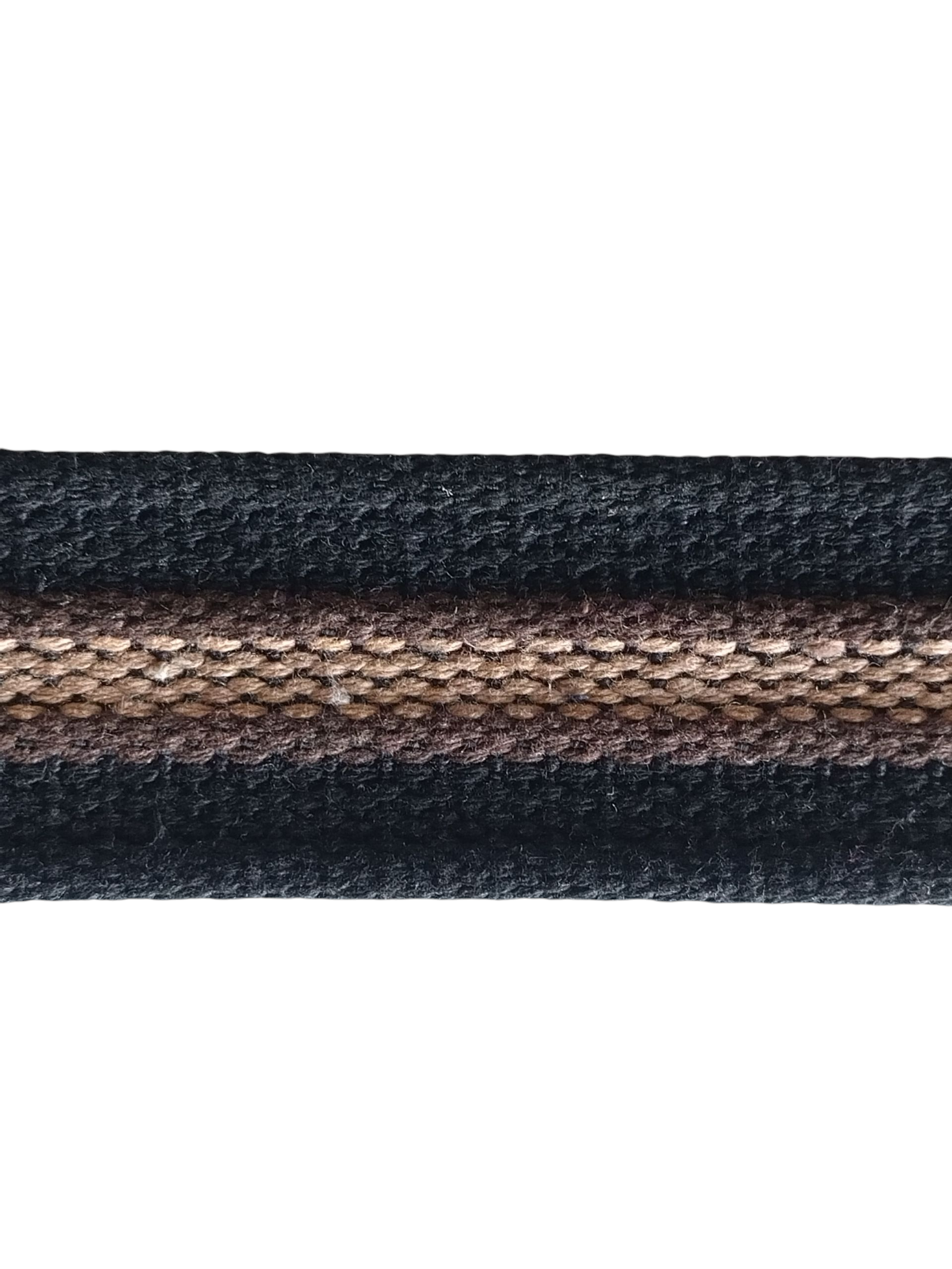ALGODÃO 4 BORDAS FINA LEVE DF 39mm (PRETO/MARROM/CARAMELO/MARROM/PRETO VERSO PRETO)
