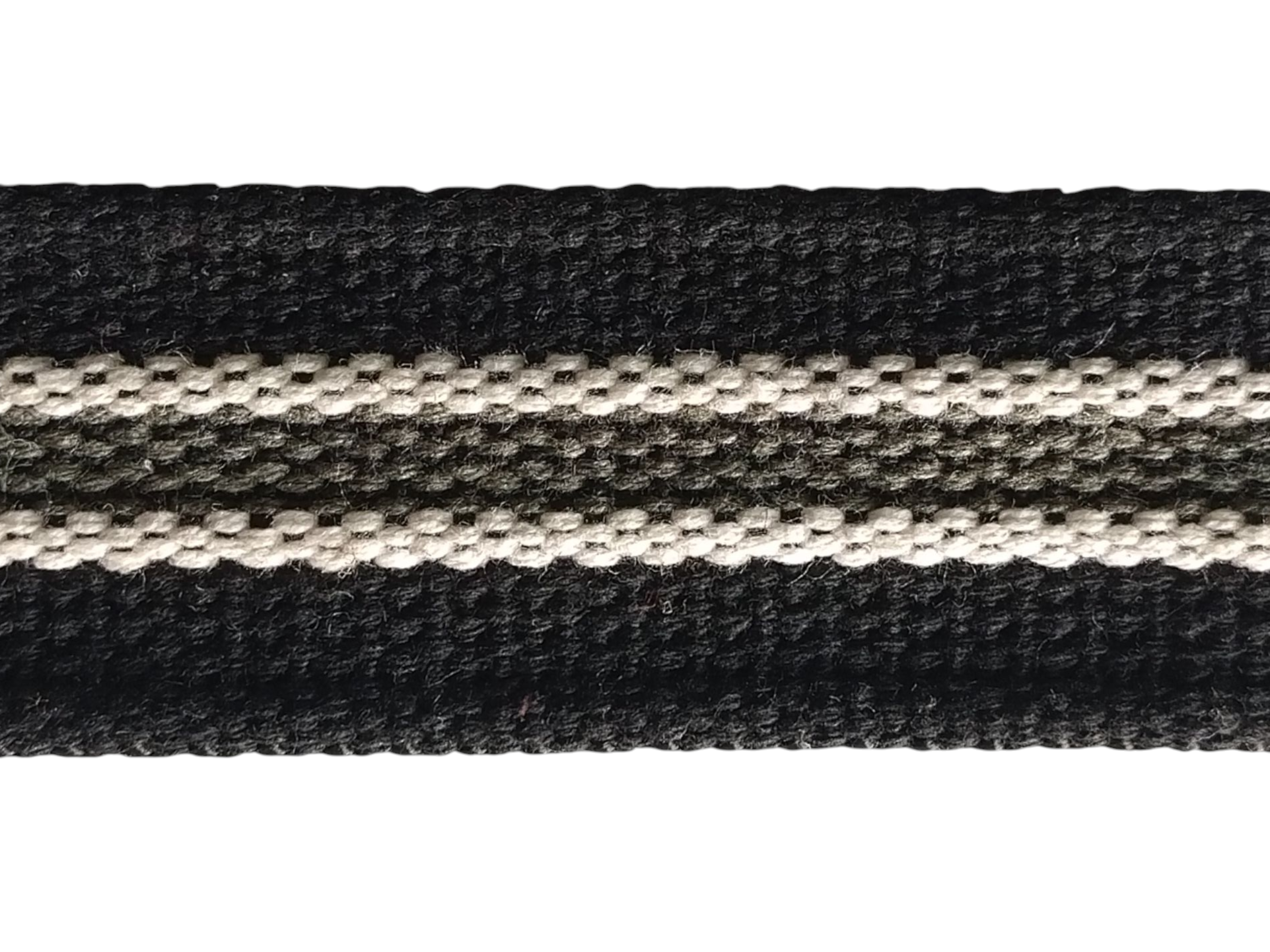 ALGODÃO 4 BORDAS FINA LEVE DF 39mm (PRETO/CRU/VERDE/CRU/PRETO VERSO PRETO)