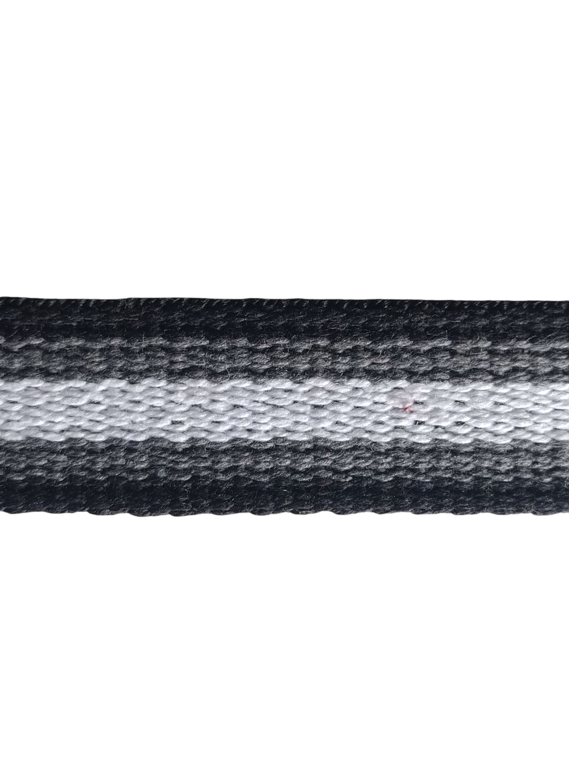 ALGODÃO DOG 24mm (PRETO/CINZA/BRANCO/CINZA/PRETO)
