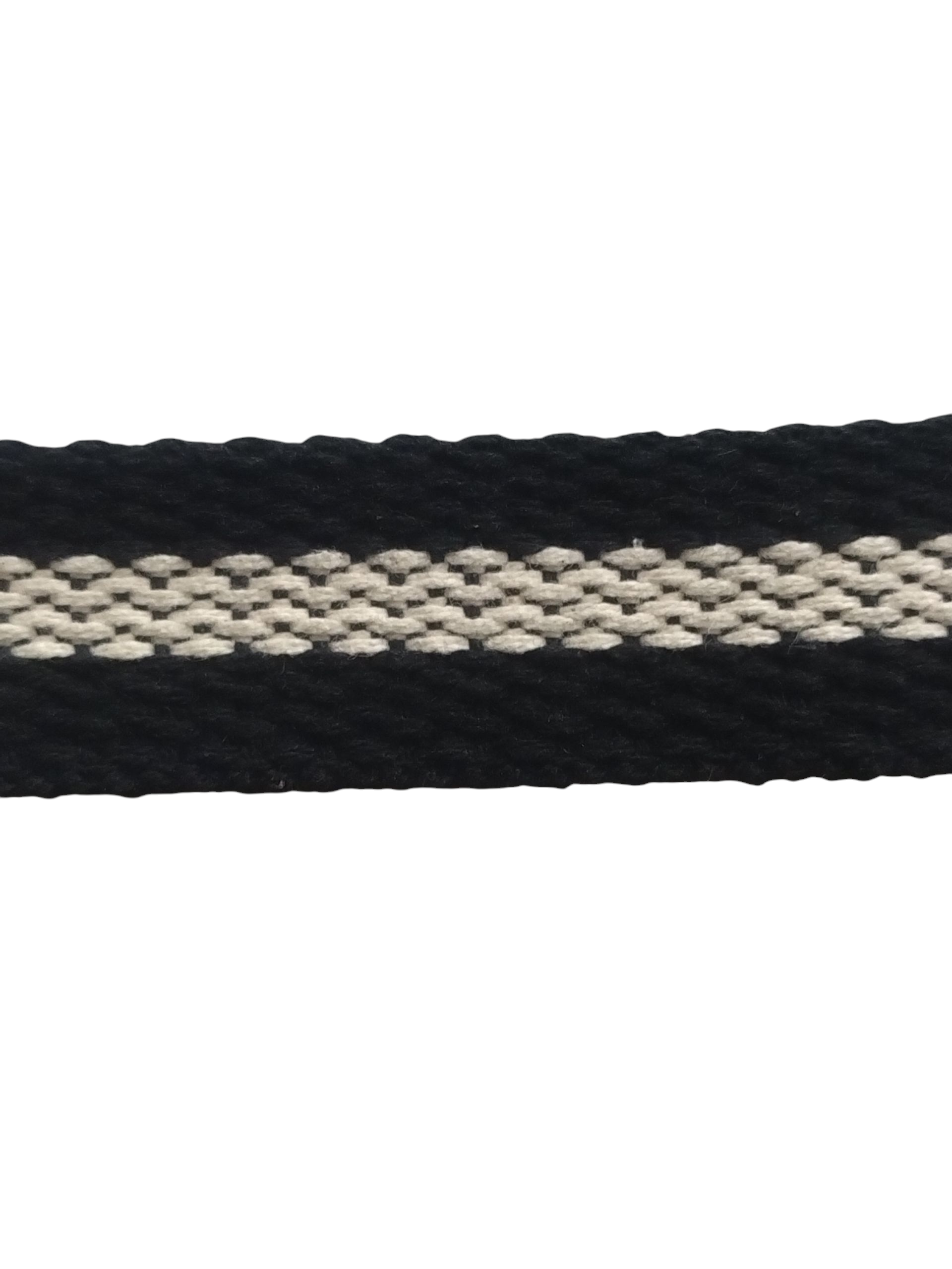 ALGODÃO CCE - 3 FAIXAS 30mm (PRETO/CRU/PRETO)